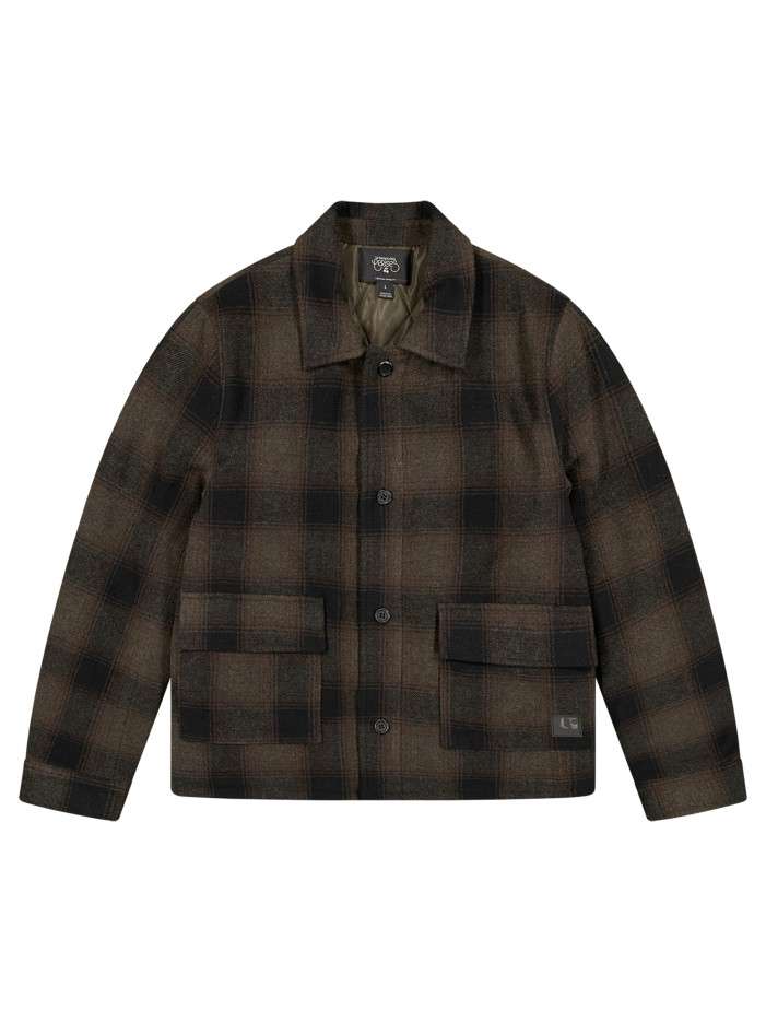 Veste noire et taupe à...