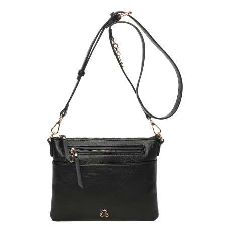 Sac noir à bandoulière amovible et réglable avec logo de la marque