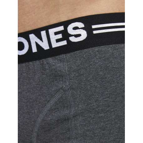 Lot de boxers unis en coton coupe fermée avec bandes élastiquées colorées - Image 5