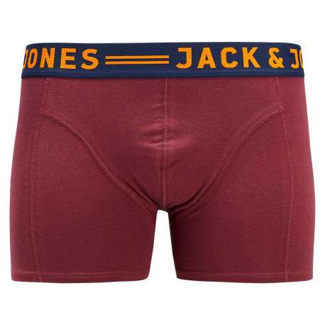 Lot de boxers unis en coton coupe fermée avec bandes élastiquées colorées - Image 7