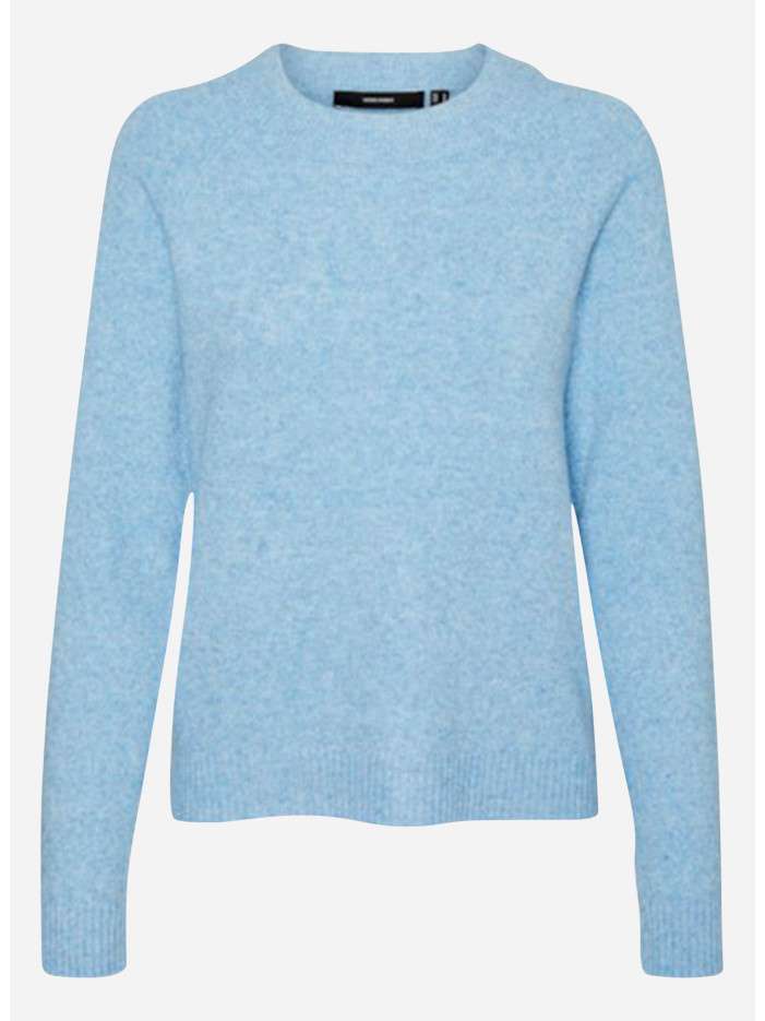 Pull bleu ciel chiné...