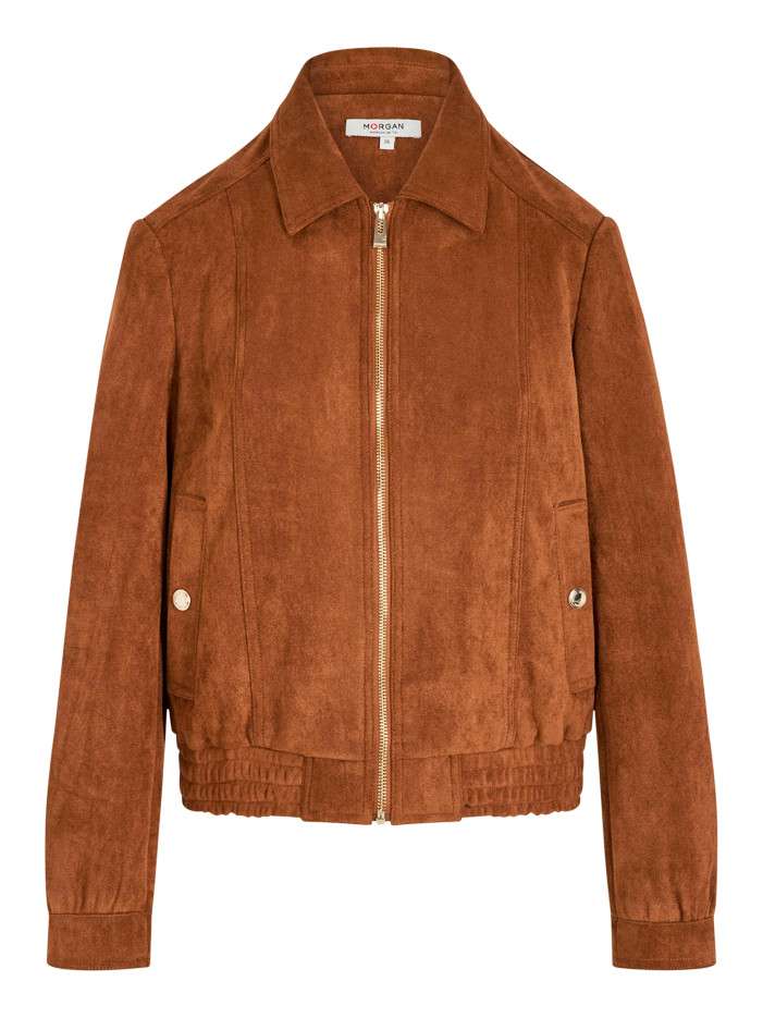 Blouson camel uni aspect...