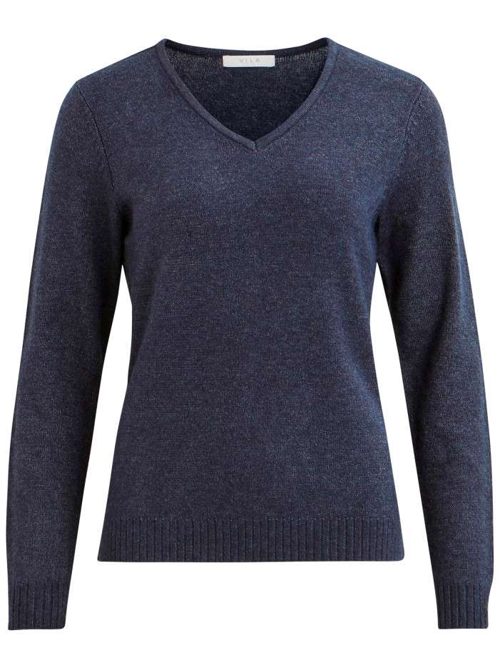 Pull basic marine chiné à...