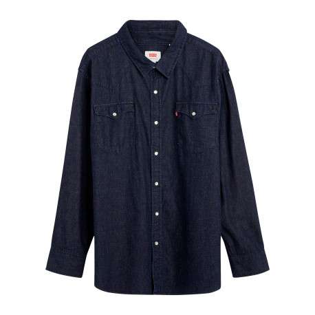 Chemise brut unie à coupe droite avec un col chemise et poches sur la poitrine