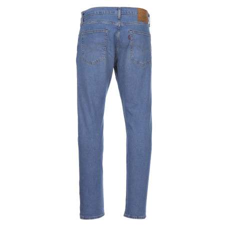 Jean bleu en coton effet délavé style 5 poches avec une coupe slim - Image 2