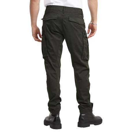 Pantalon 5 Poches en coton gris uni avec une coupe droite et des poches - Image 2
