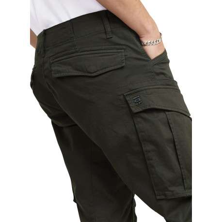 Pantalon 5 Poches en coton gris uni avec une coupe droite et des poches - Image 4