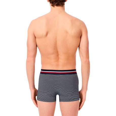 Lot de 3 boxers classiques tricolore en coton rayés à coupe fermée - Image 2