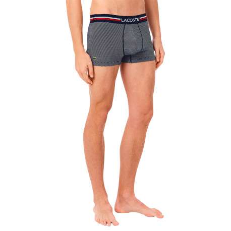 Lot de 3 boxers classiques tricolore en coton rayés à coupe fermée - Image 3