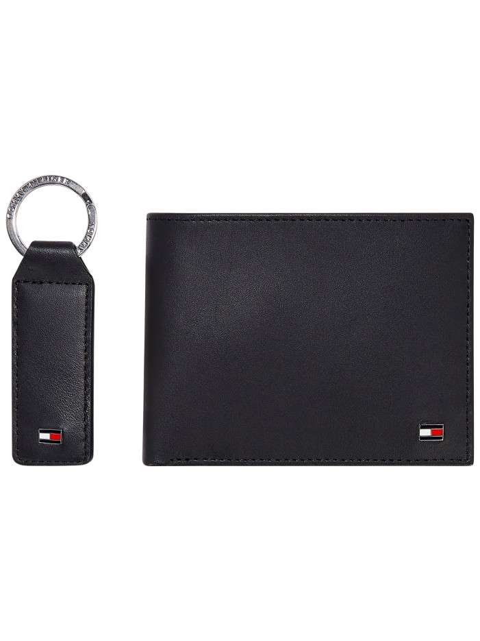 Portefeuille noir uni avec...