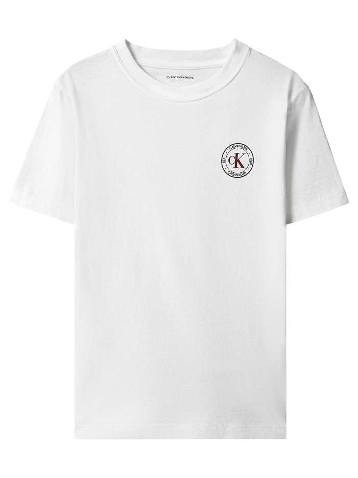 T-shirt en coton blanc à...