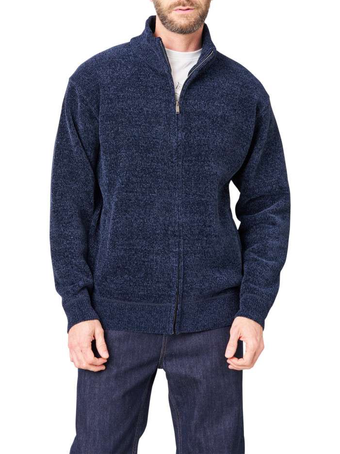 Gilet marine uni avec une...