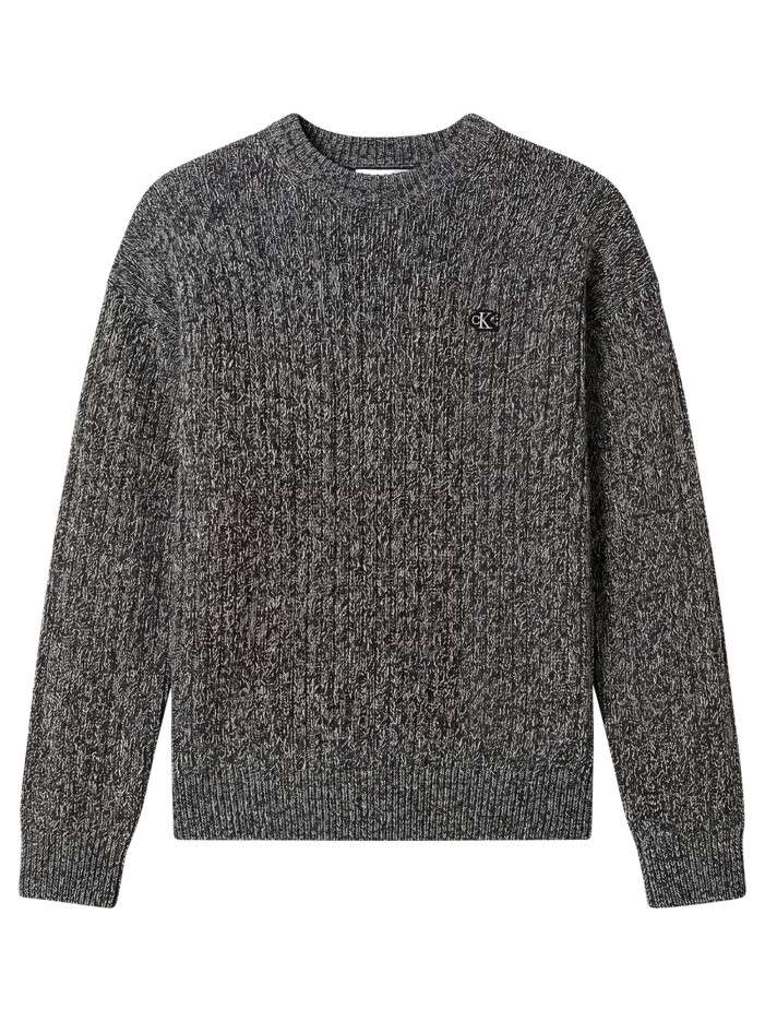 Pull en coton gris à coupe...