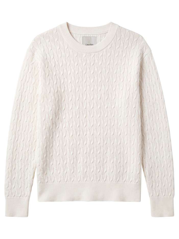 Pull blanc à coupe droite...