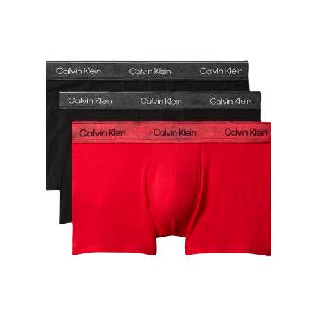 Lot de 3 boxers en coton multicolores pourvus d'une taille élastiquée
