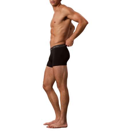 Lot de 3 boxers en coton multicolores pourvus d'une taille élastiquée - Image 4