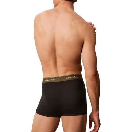 Lot de 5 boxers en coton noirs pourvus d'une taille élastiquée - Image 3