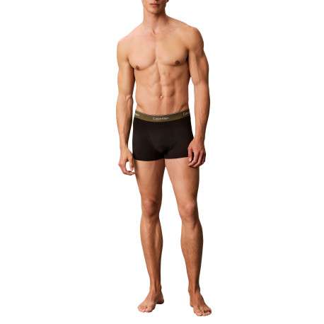 Lot de 5 boxers en coton noirs pourvus d'une taille élastiquée - Image 6