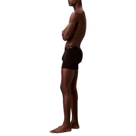 Lot de 3 boxers longs en coton noirs pourvus d'une taille élastiquée - Image 4