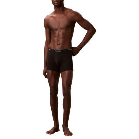 Lot de 3 boxers longs en coton noirs pourvus d'une taille élastiquée - Image 6