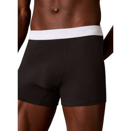 Lot de 3 boxers en coton noirs pourvus d'une taille élastiquée - Image 4