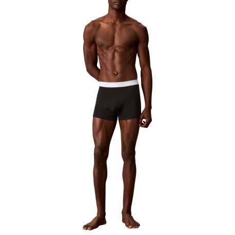 Lot de 3 boxers en coton noirs pourvus d'une taille élastiquée - Image 6