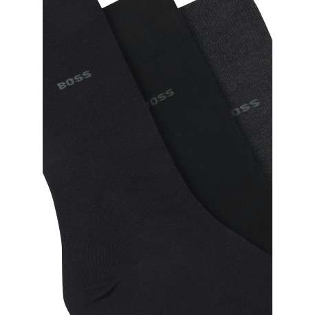 Lot de 3 paires de chaussettes tricolores hautes en coton mélangé - Image 2