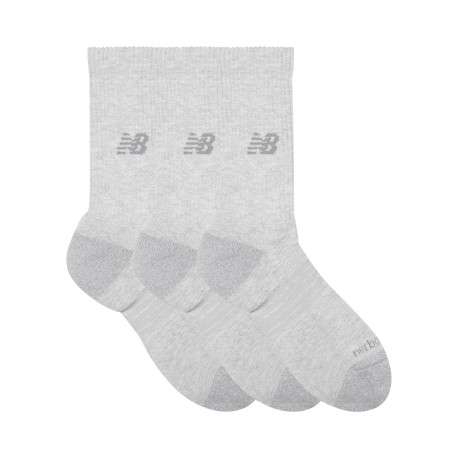 Lot de 3 paires de chaussettes hautes grises avec logo et bords côtelés