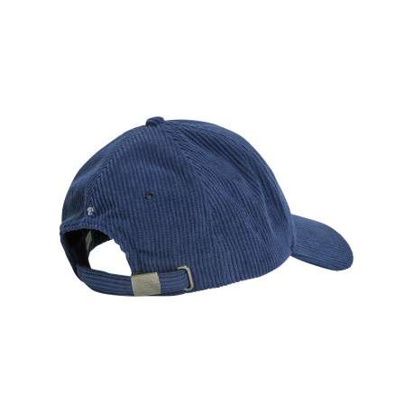 Casquette bleue en velours côtelé ornée du logo avec une fermeture strapback - Image 2