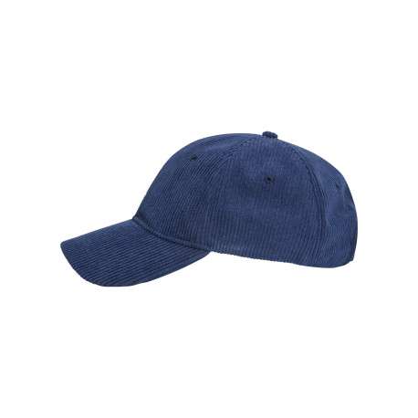 Casquette bleue en velours côtelé ornée du logo avec une fermeture strapback - Image 3