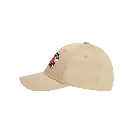 Casquette en coton biologique beige ornée du logo drapeau et de Snoopy - Image 3