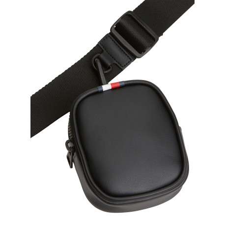 Sacoche noire dotée d'une poche perforée et une pochette zippée amovible - Image 3