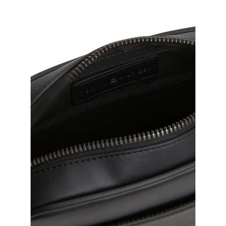 Sacoche noire dotée d'une poche perforée et une pochette zippée amovible - Image 4
