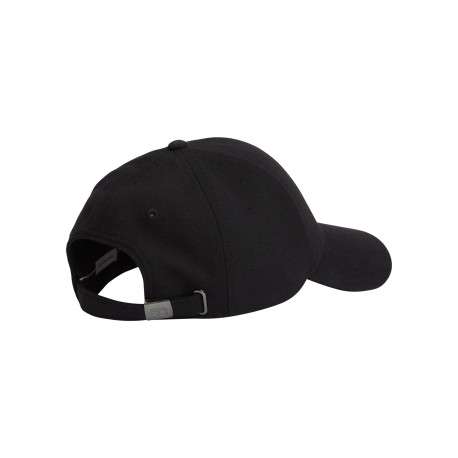 Casquette noire en laine mélangée ornée du logo brodé sur le flanc avant gauche - Image 2