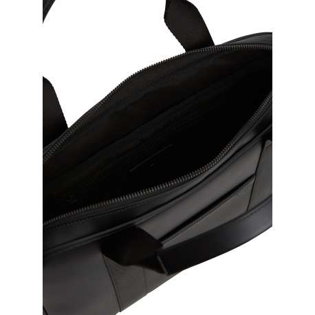 Sac porte-documents ou d'ordinateur à revêtement lisse fermé par un zip - Image 3