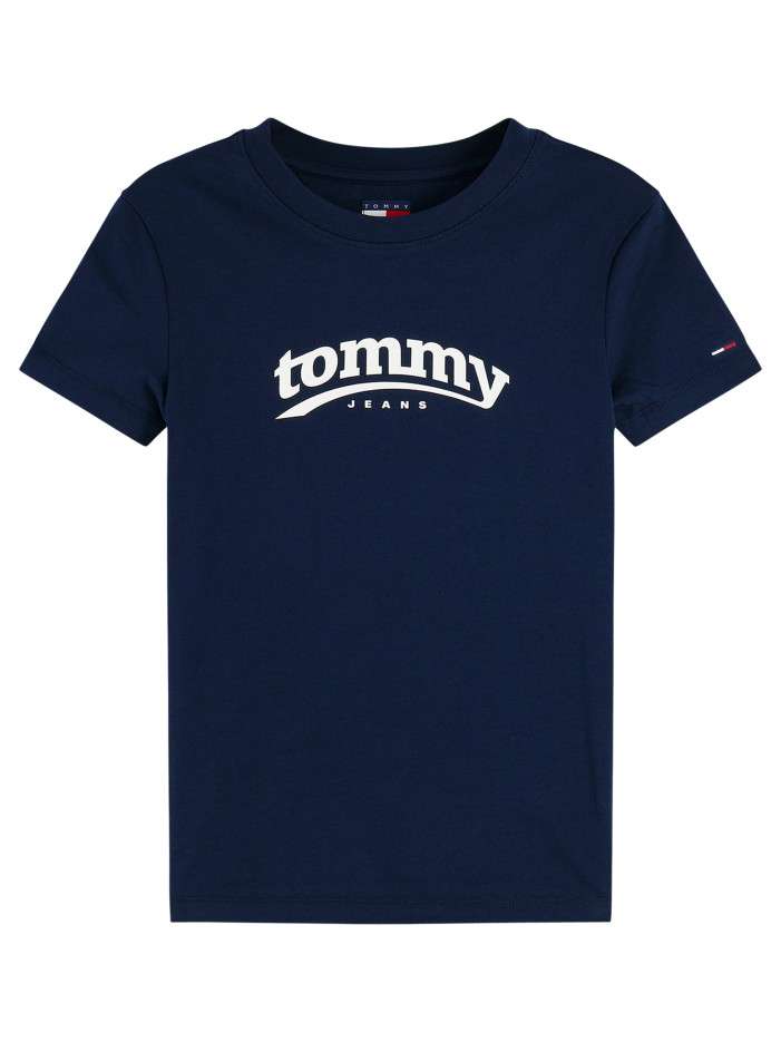 T-shirt en coton marine à...