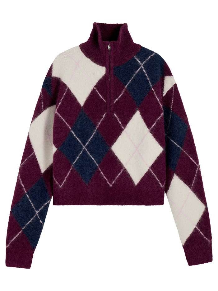 Pull bordeaux à coupe...