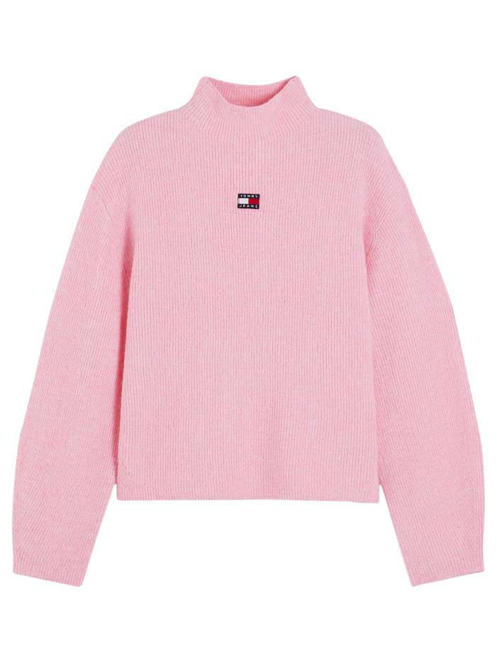 Pull rose à coupe droite...