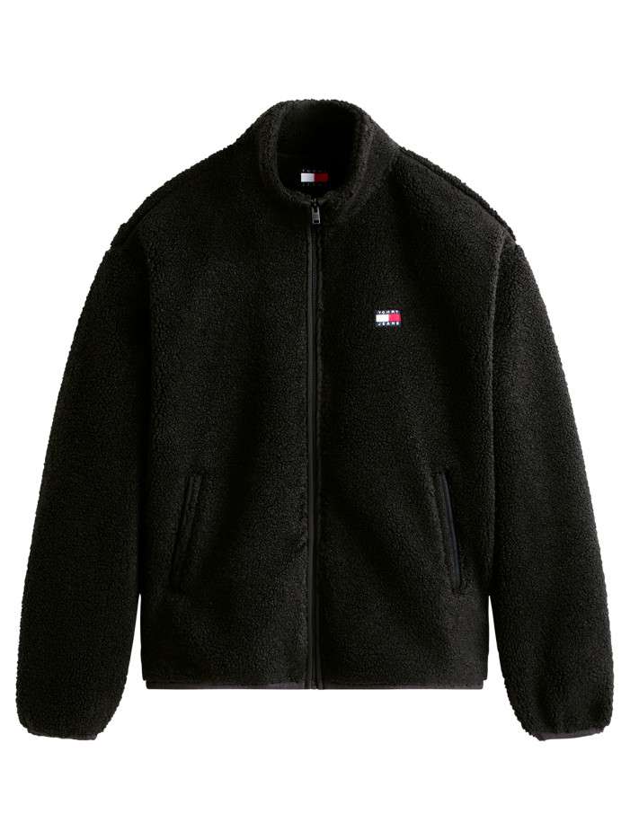 Sweat zippé noir pourvu...