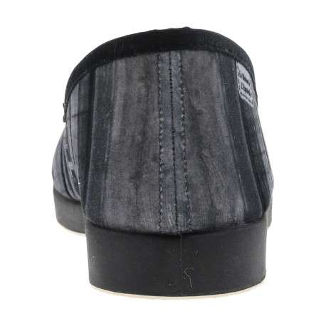 Pantoufles noires à talon plat avec imprimé Zorro sur l'ensemble de la chaussure - Image 3