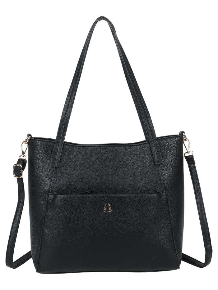 Sac shopping noir uni effet...