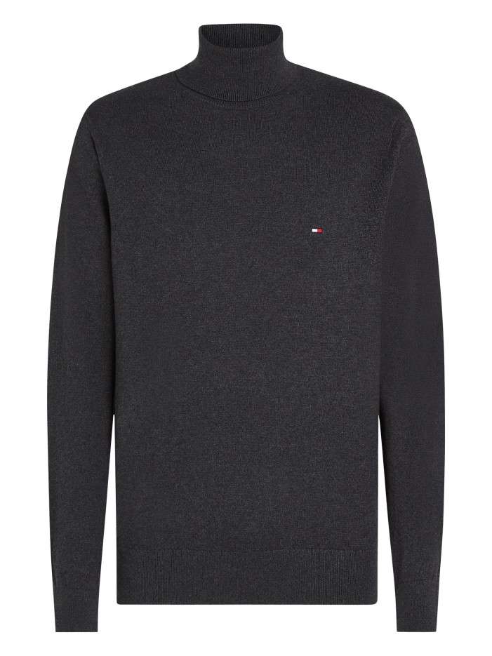 Pull col roulé en coton...