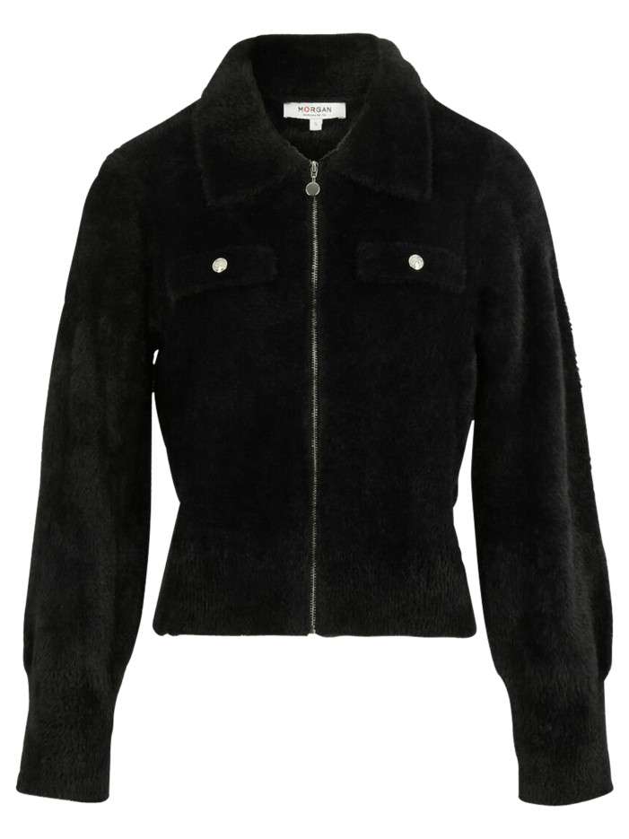 Gilet noir uni pourvu d'un...