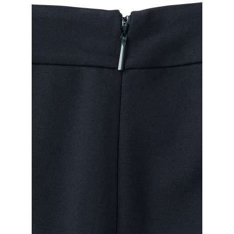 Pantalon chino marine uni avec une coupe bootcut et une fermeture à zip - Image 2