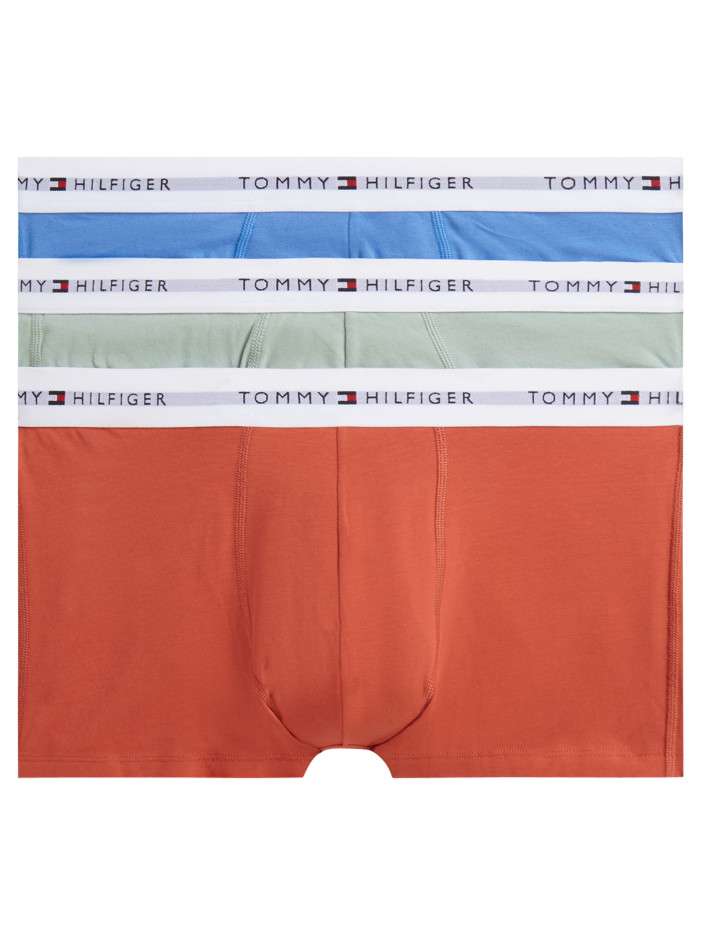 Lot de 3 boxers en coton biologique multicolores pourvus d'une taille élastiquée