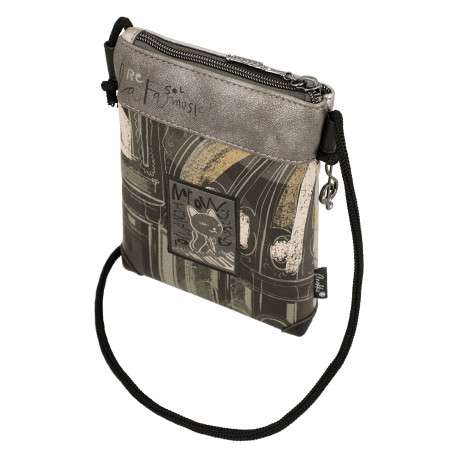 Mini sac multicolore à illustrations musicales doté de deux compartiments zippés - Image 4