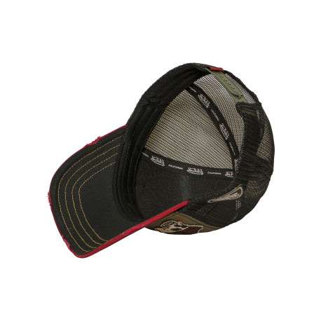 Casquette bordeaux imprimée pourvue d'une fermeture à pression snapback - Image 3