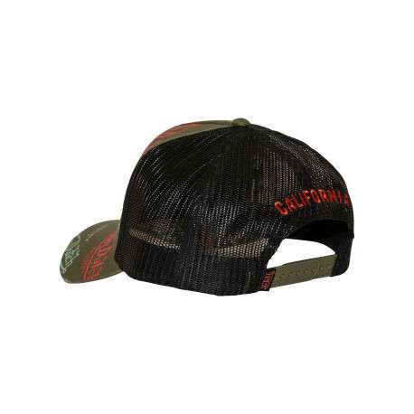 Casquette kaki imprimée pourvue d'une fermeture à pression snapback - Image 2