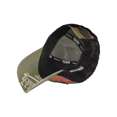 Casquette kaki imprimée pourvue d'une fermeture à pression snapback - Image 3
