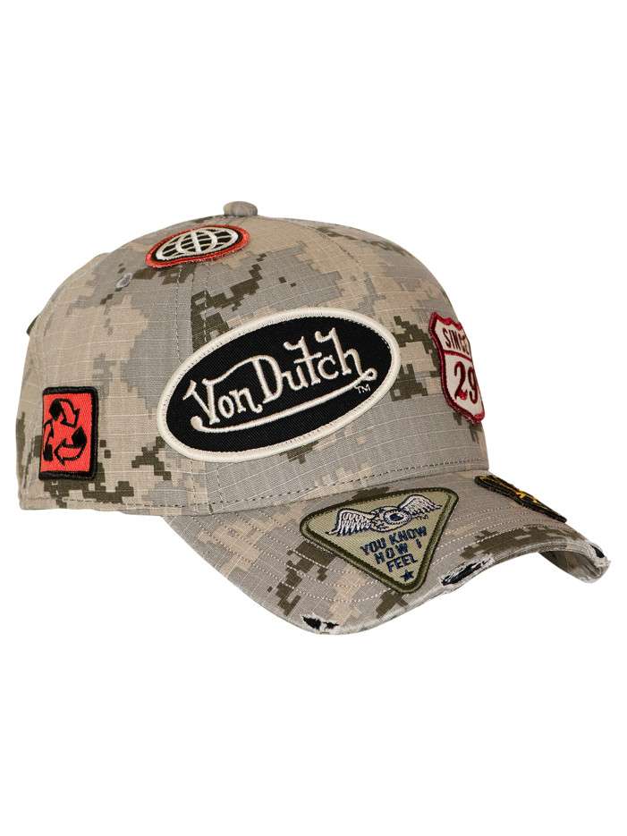 Casquette en coton beige...